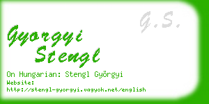 gyorgyi stengl business card