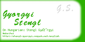 gyorgyi stengl business card